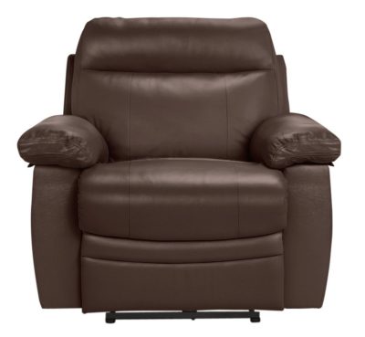 Collection - New Paolo Power - Recliner Chair - Chocolate